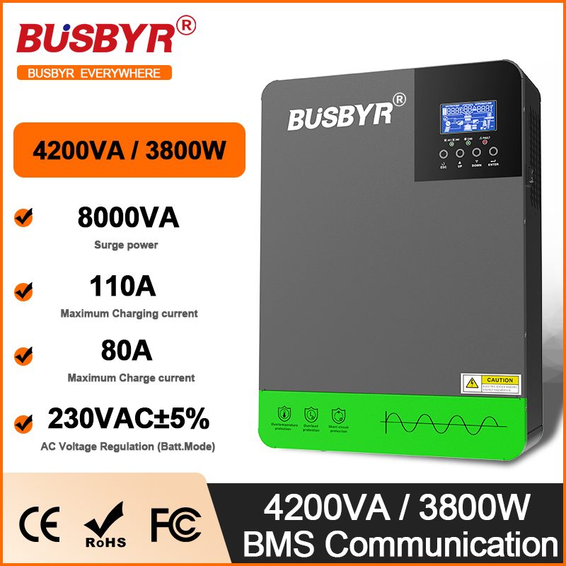 4.2KW 6.2KW Hybrid Solar Inver - Mppt Charge Controller recension och pris