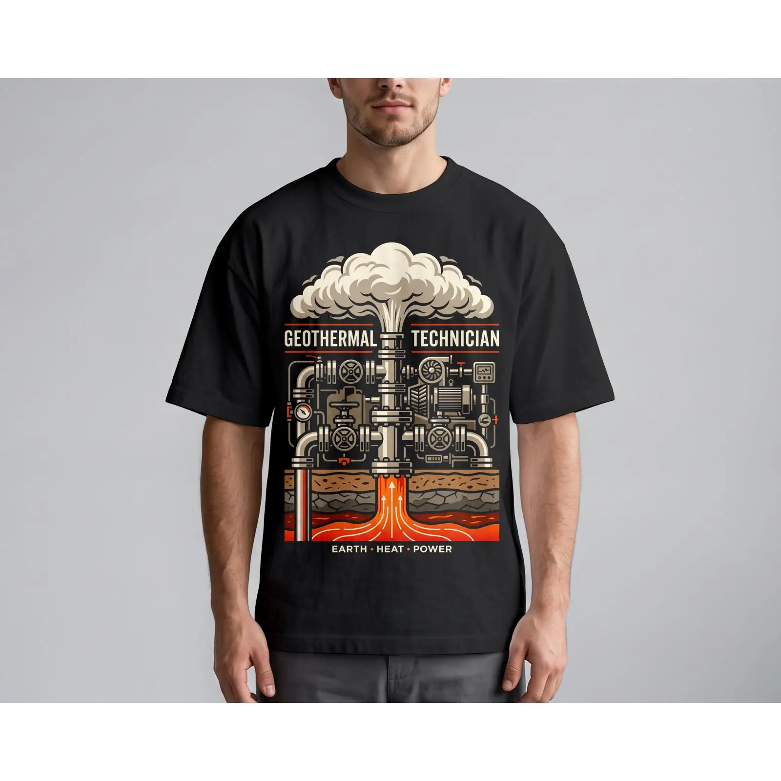 Geothermal Technician T Shirt  - Renewable Energy Graphics recension och pris