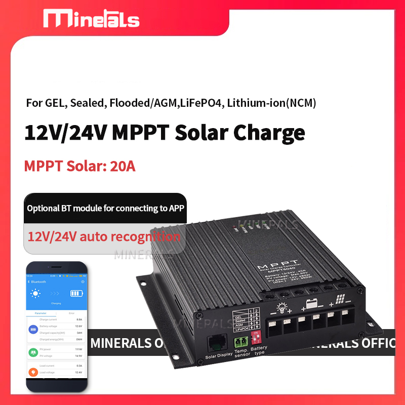 20A MPPT Controller 12V/24V Ba - Mppt Charge Controller recension och pris