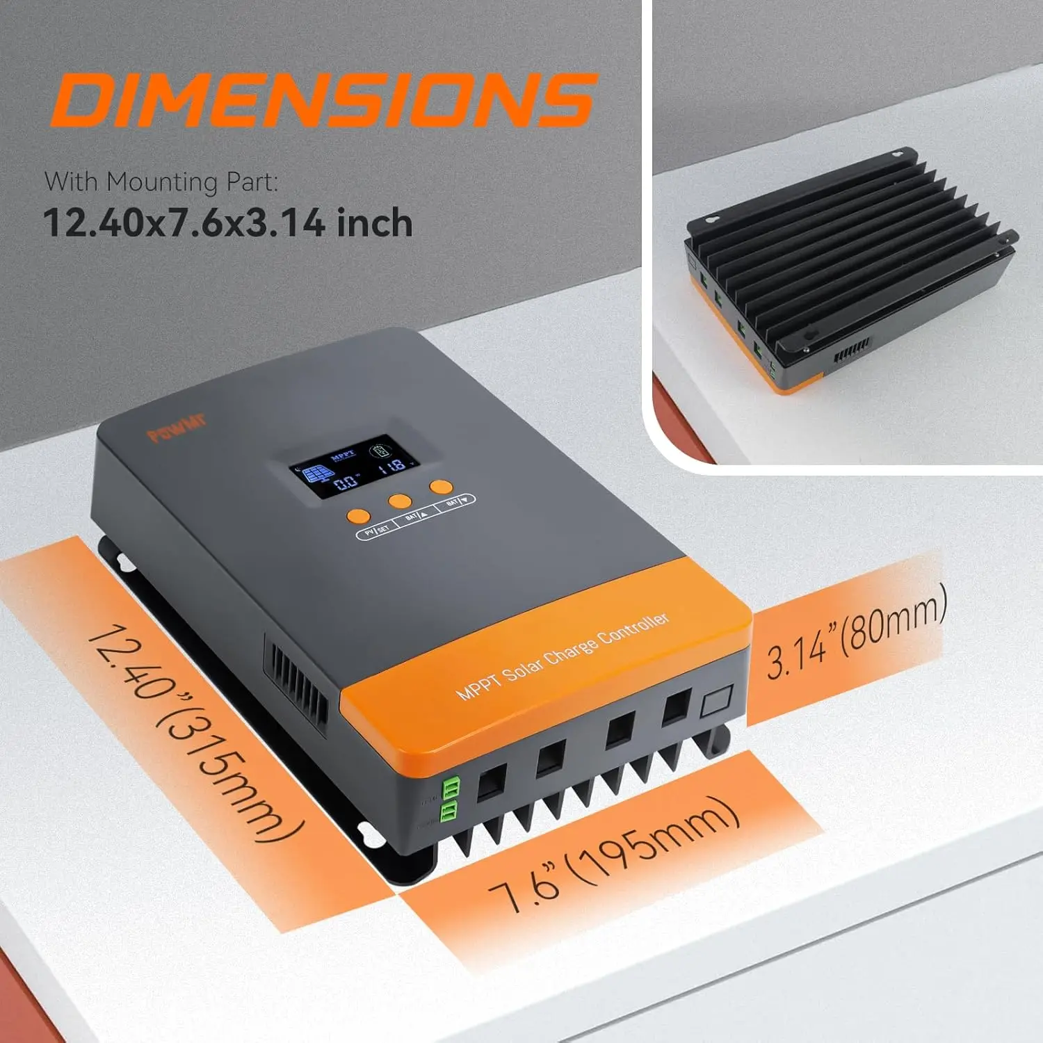 PowMr Hot Sale 12V 24V 48V Bat - Mppt Charge Controller recension och pris