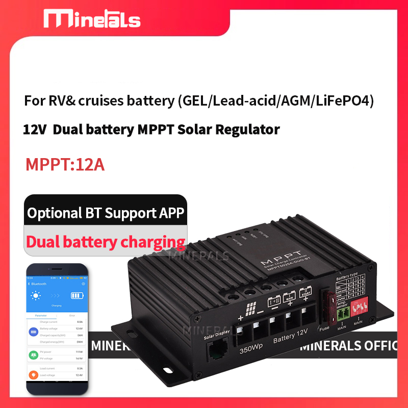 MPPT5012 12V/24V 12A Smart Sol - Mppt Charge Controller recension och pris