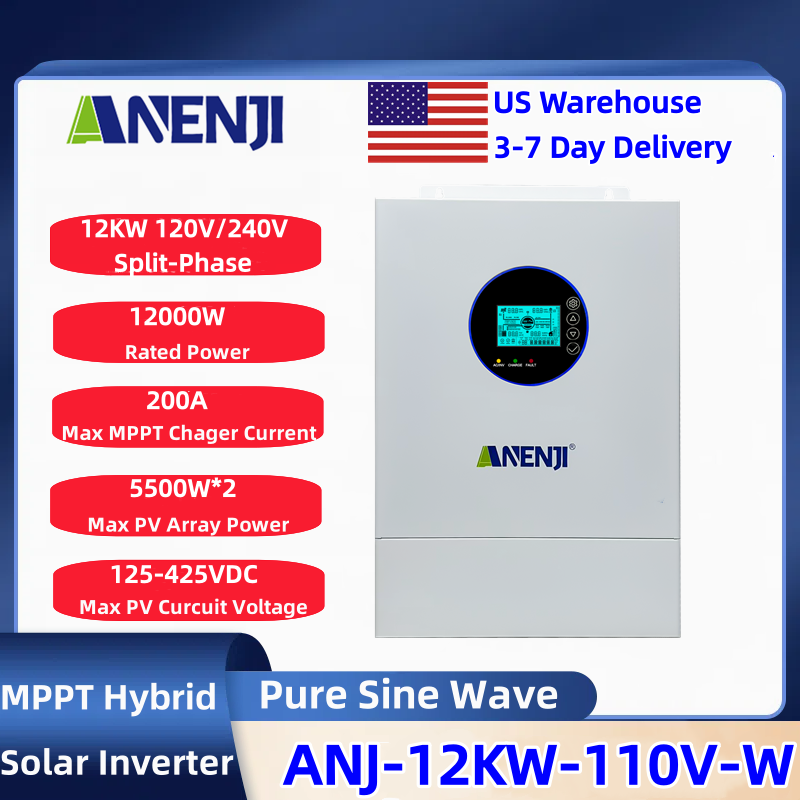ANENJI Split-phase 120V/240V 1 - Mppt Charge Controller recension och pris